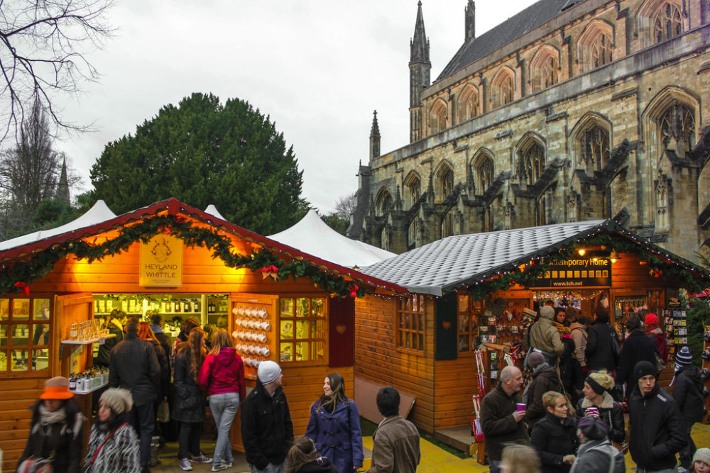 Mercado de Navidad, Winchester, Reino Unido.