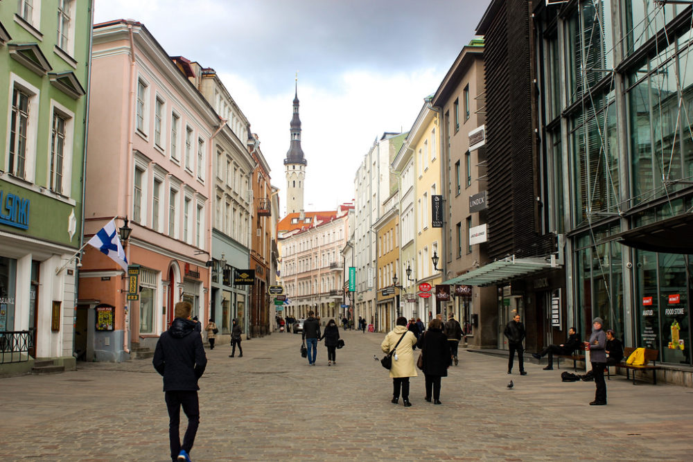 Calle Viru, centro histórico de Tallin